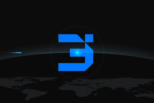 A large blue number "3" floats above Earth with a space background and a small bright light near the center.